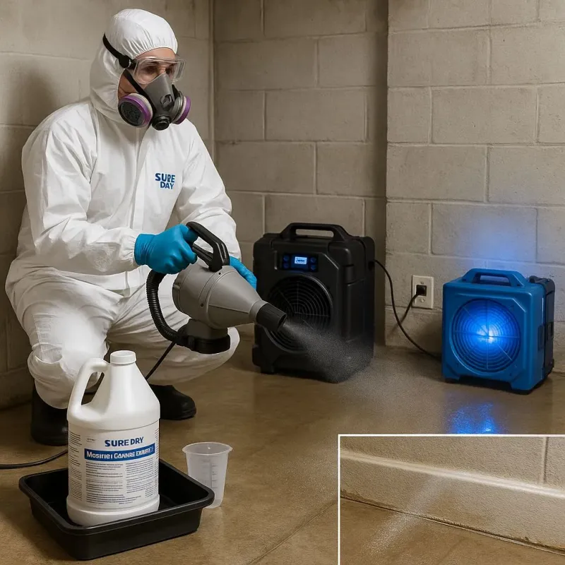 Sanitization and Odor Removal process in Saddle Brook, NJ